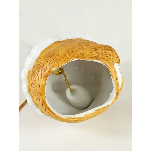 Jasco Christmas Bell Chimer Ornament 2 1/2" Little Something 70s Santa Hat Vtg - Picture 11 of 14